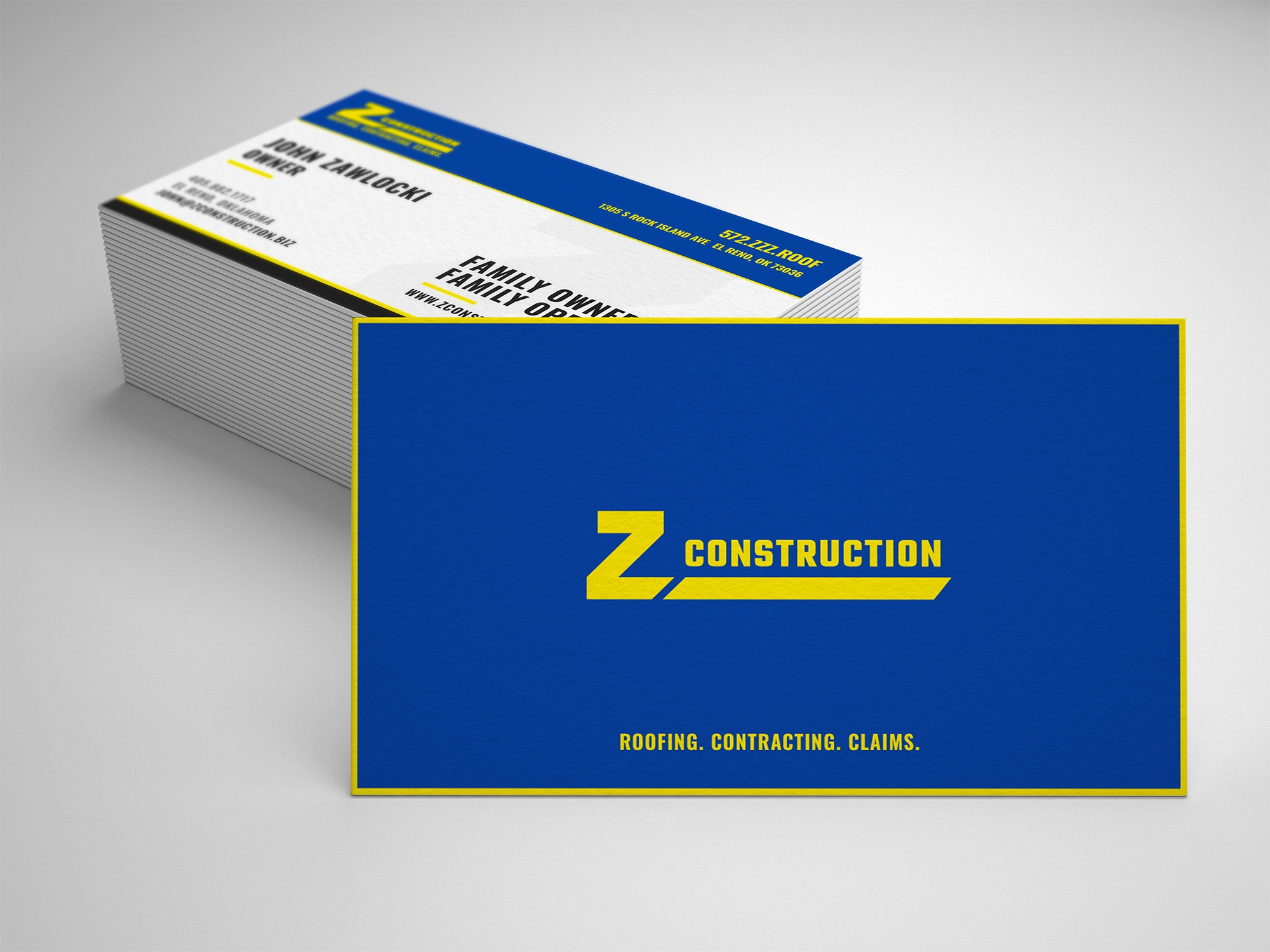 Z Construction Business Card