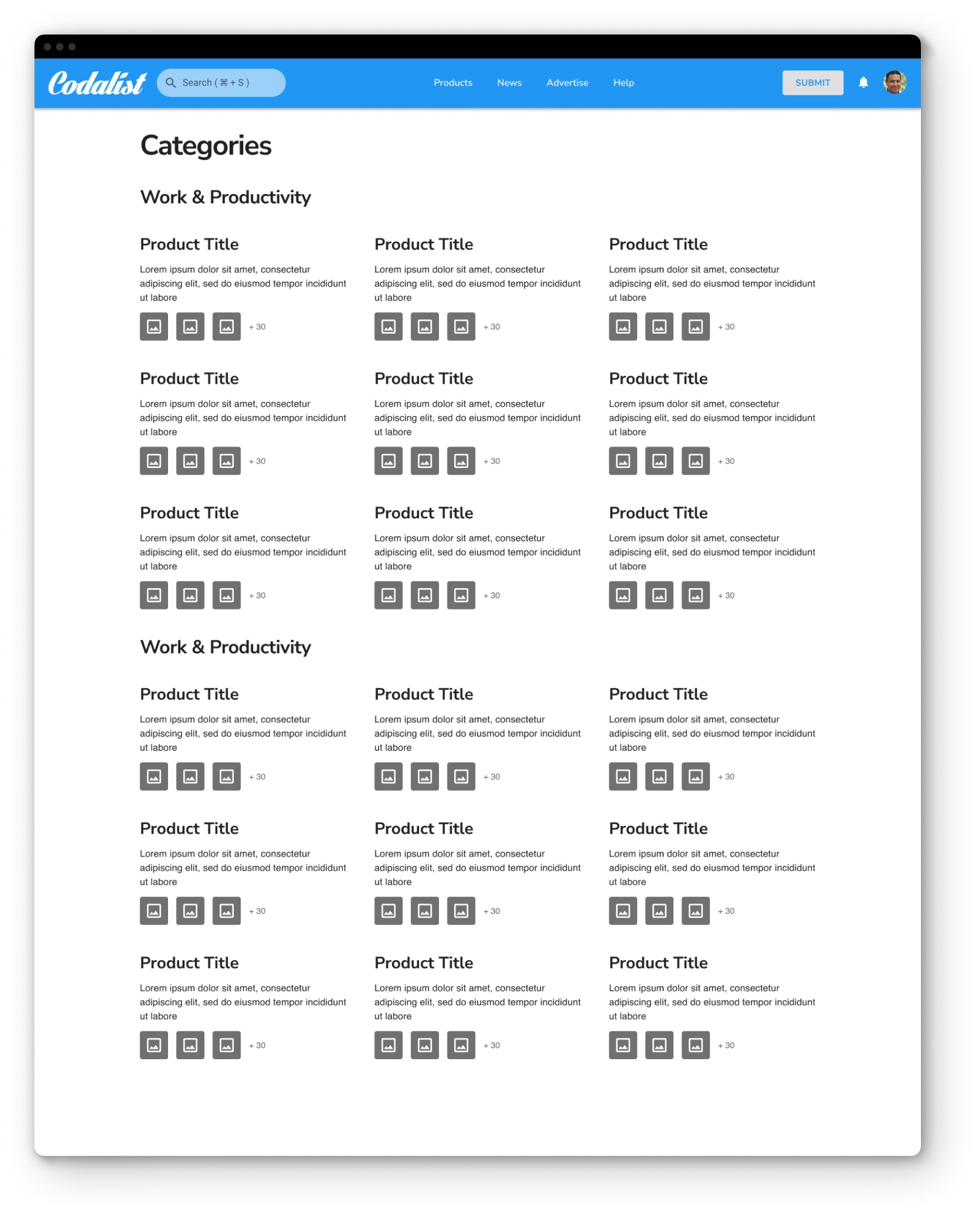 Codalist Categories