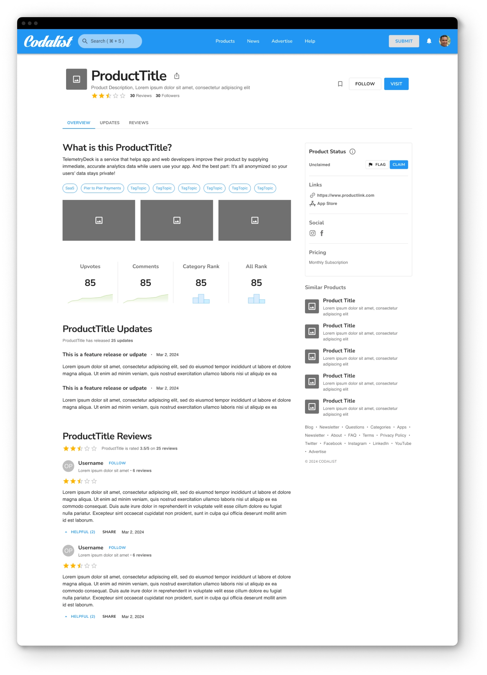 Codalist Product Overview
