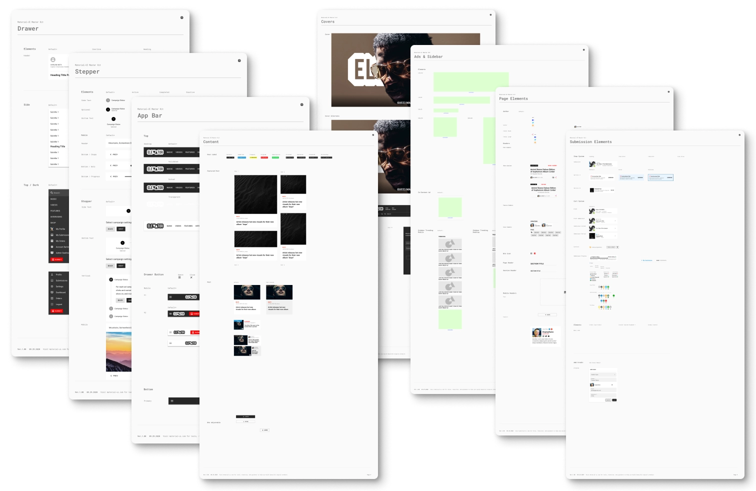 ELEVATOR UI Kit